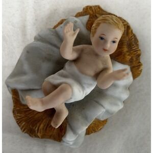 Lenox The Renaissance Nativity Baby Jesus In Manger 1991 Fine Porcelain